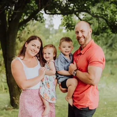 Chiropractor Wayland MI Matt Vanover With Family